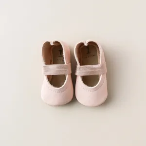 Baby Leather Mary Janes, Blush