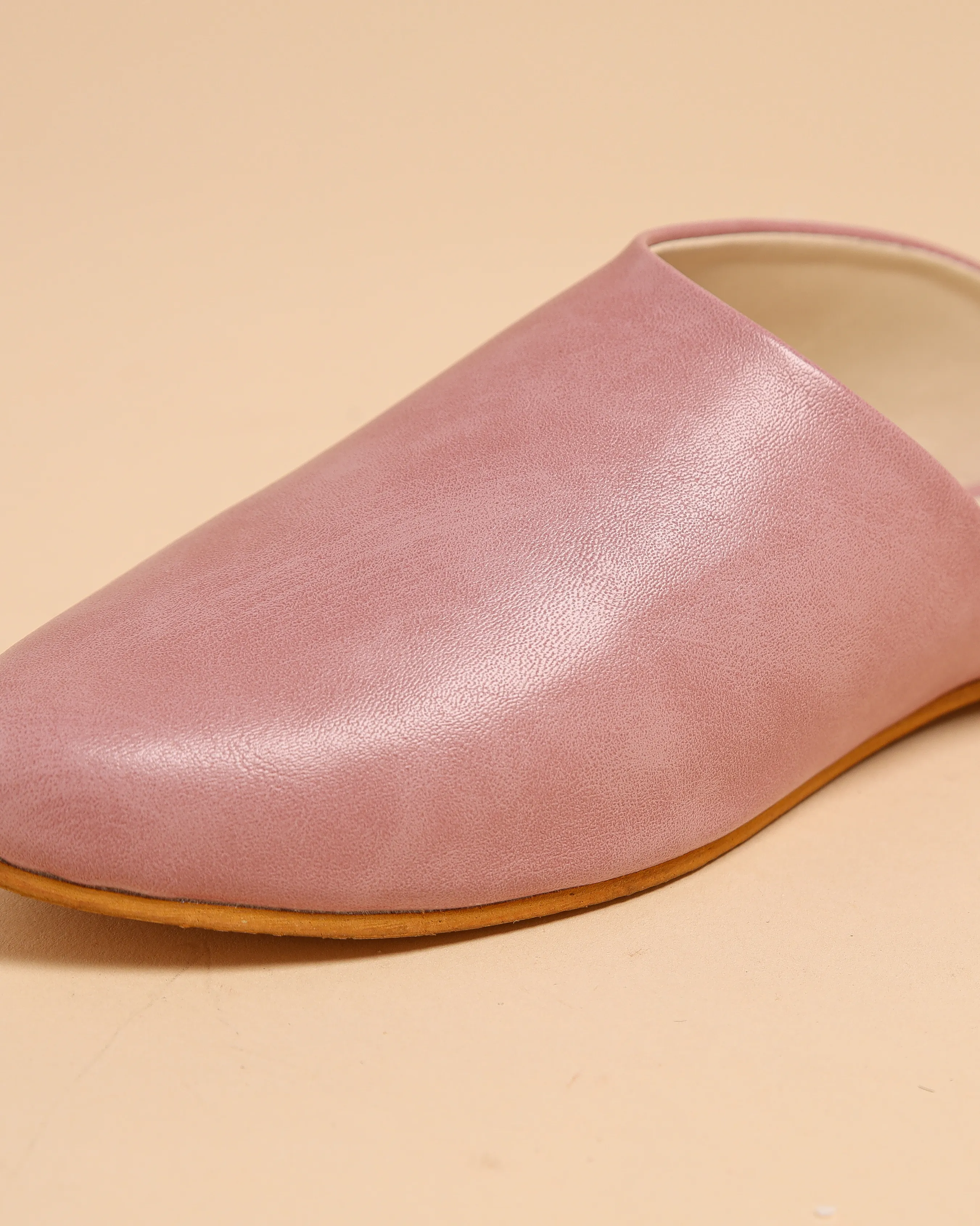 Cradle Pink Leather Mules