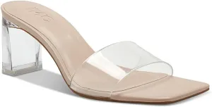 Cufflinks Inc. Womens Beyla 2 Faux Leather Sandal Mules, Off-White, 5.5 Medium