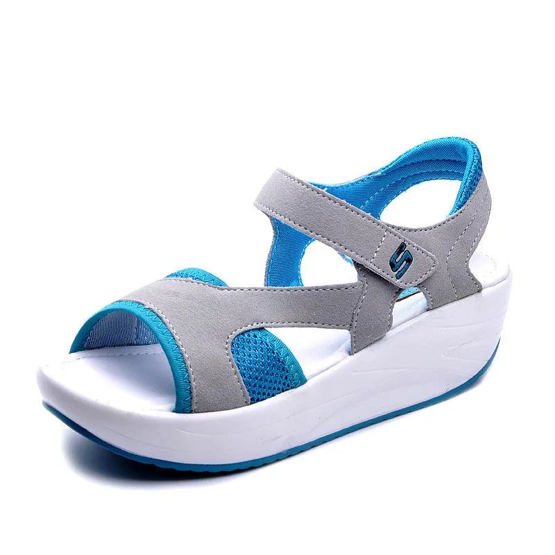 Fish mouth breathable sandals