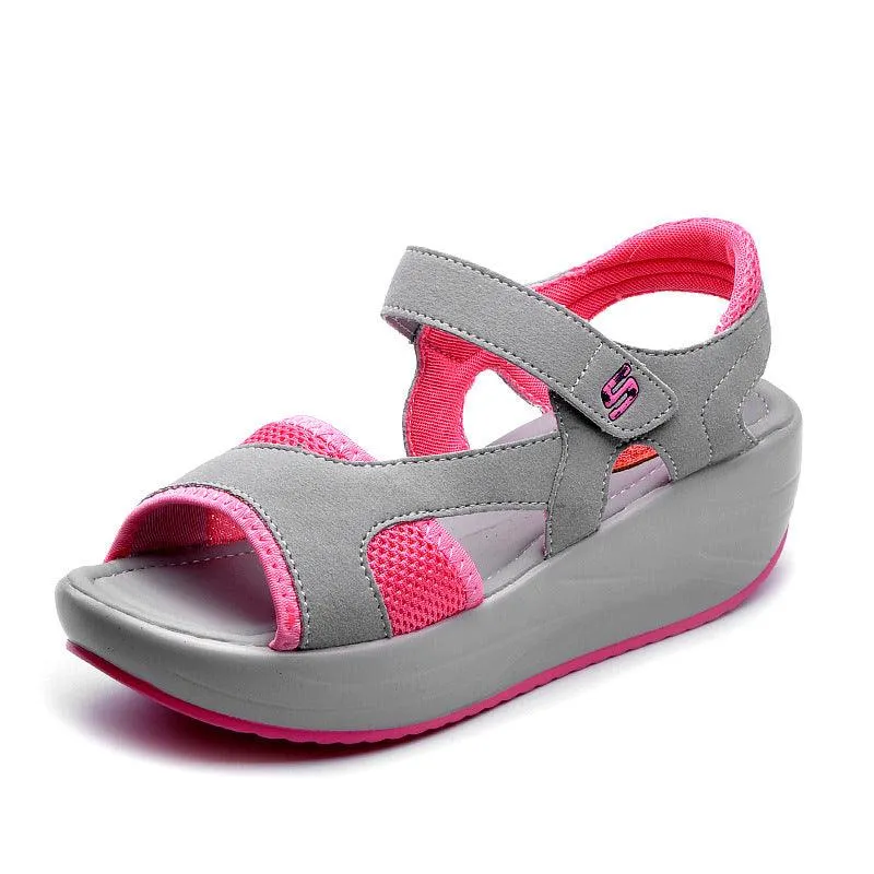 Fish mouth breathable sandals