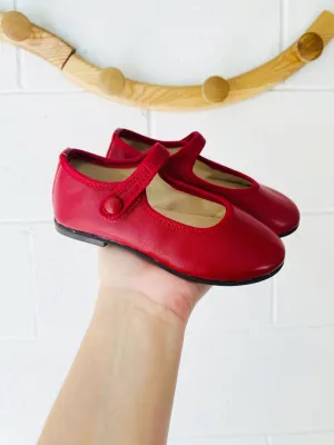 Fleurisse Red Mary Janes, size 8 (24)