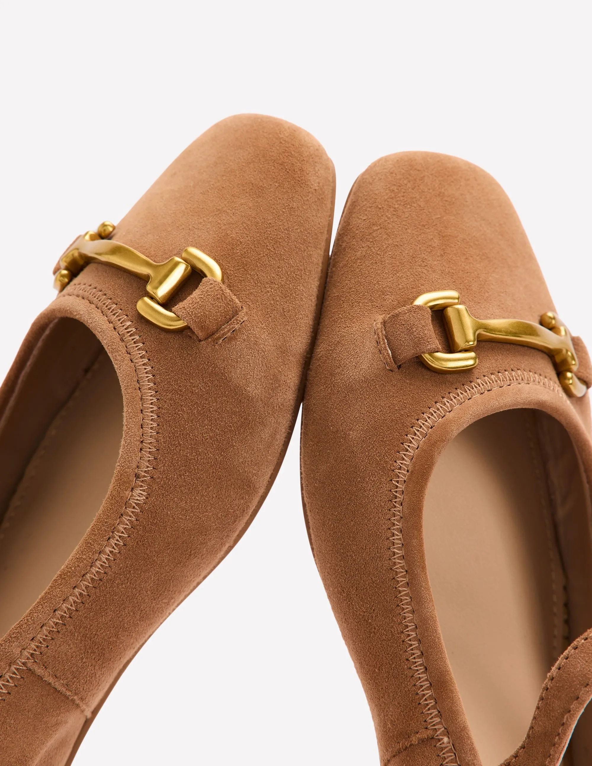 Iris Snaffle Mary Jane Flats-Ginger Snap