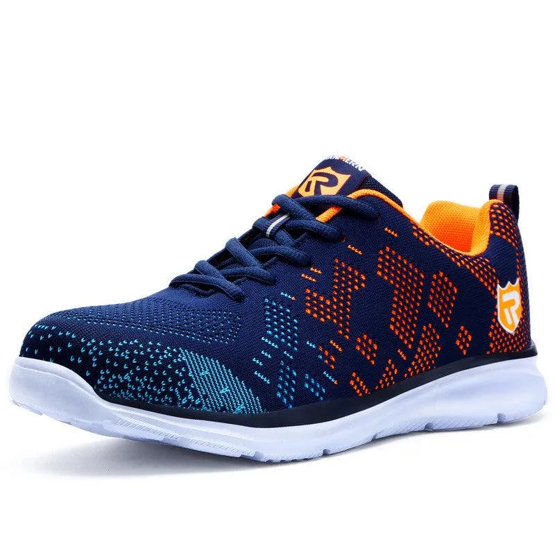 Labor Insurance Shoes Men's Breathable Lightweight Work Shoes