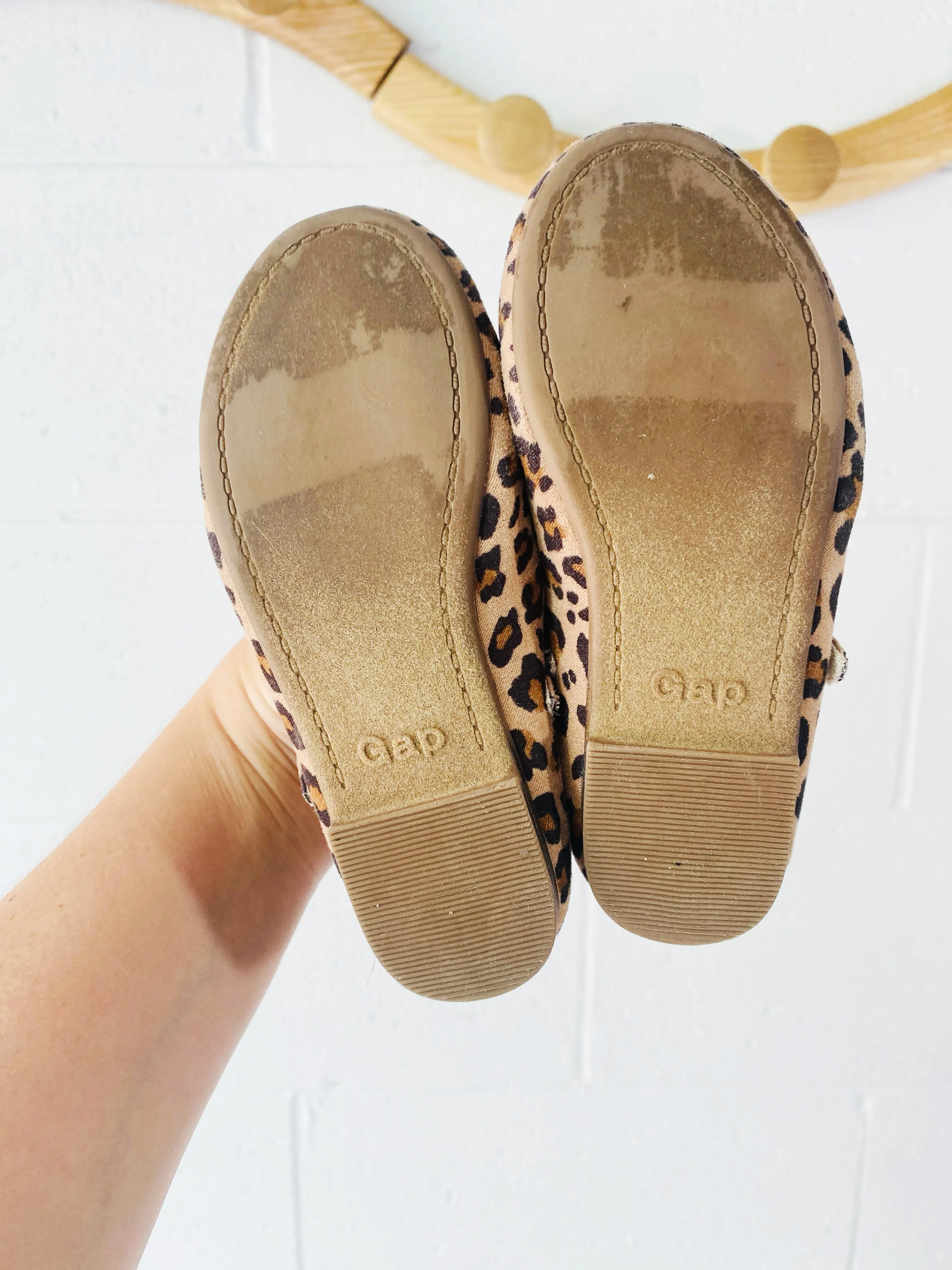 Leopard Print Mary Janes, size 9