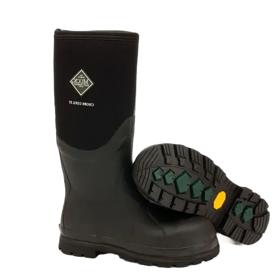 Muck® Men's Chore Cool Black Steel Toe Waterproof Boots CSCT-000