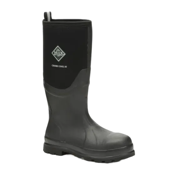 Muck® Men's Chore Cool Black Steel Toe Waterproof Boots CSCT-000