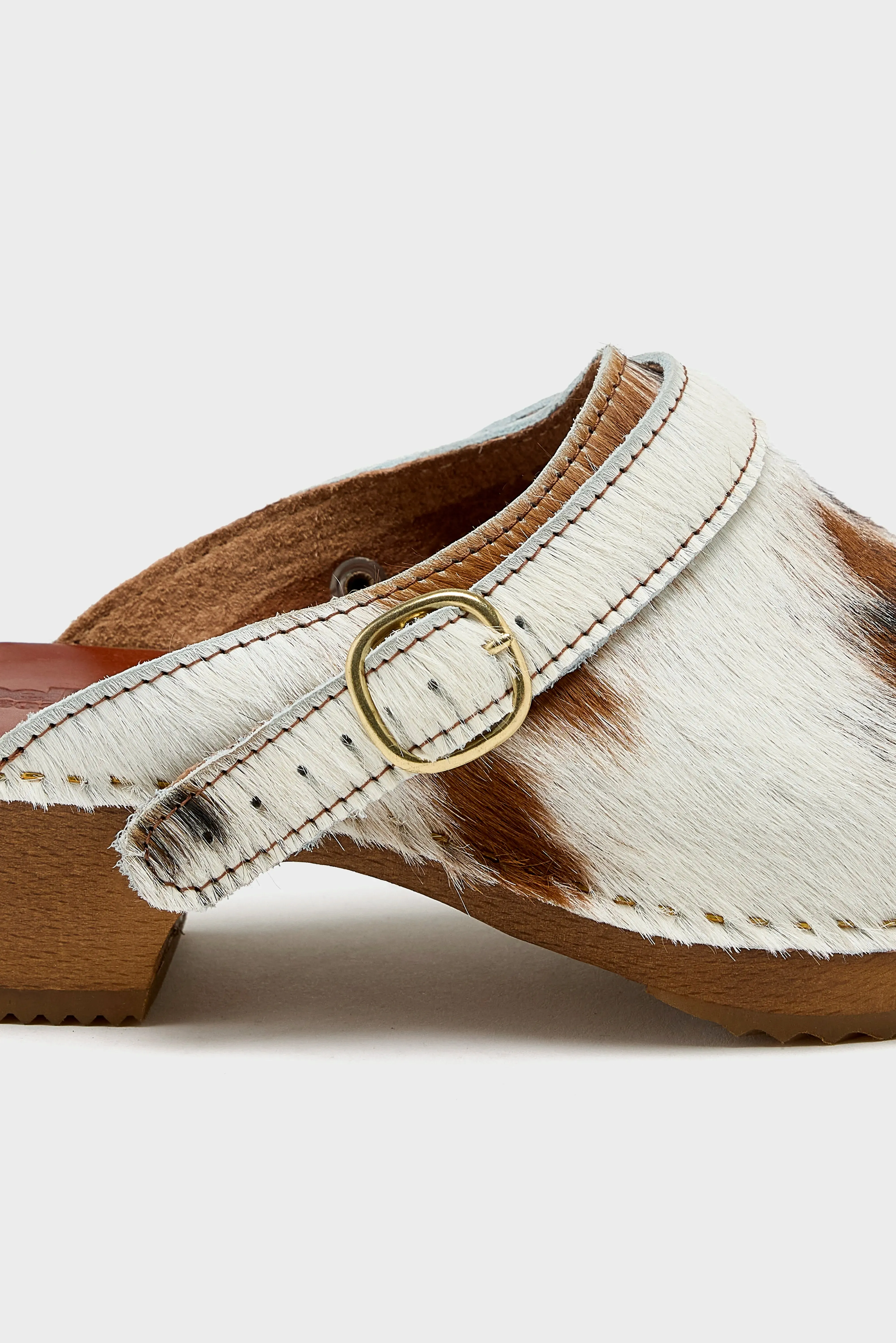Normande Leather Heel Clogs  (251 / W / BROWN)
