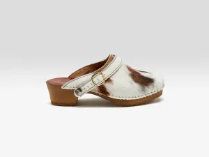 Normande Leather Heel Clogs  (251 / W / BROWN)