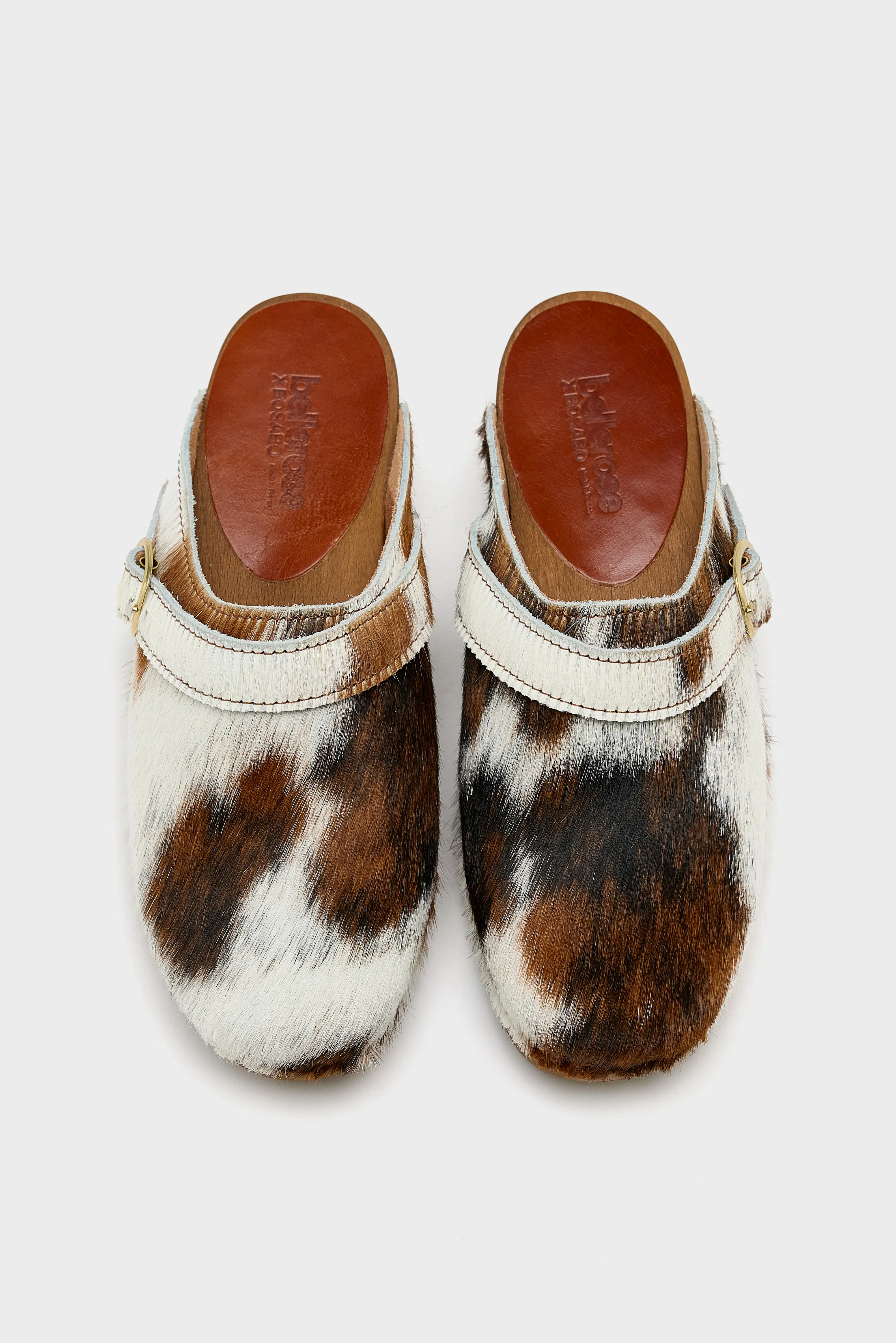 Normande Leather Heel Clogs  (251 / W / BROWN)