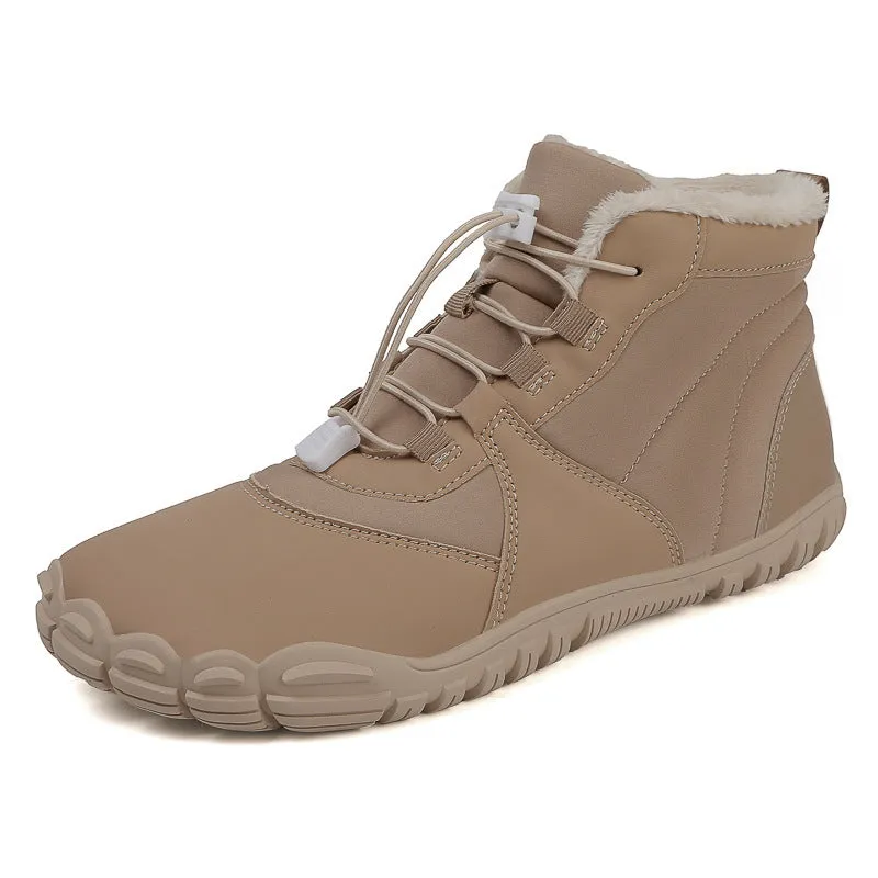 Outdoor Snow Boots Non-slip Waterproof Fleece-lined Insulated Cotton-padded Shoes