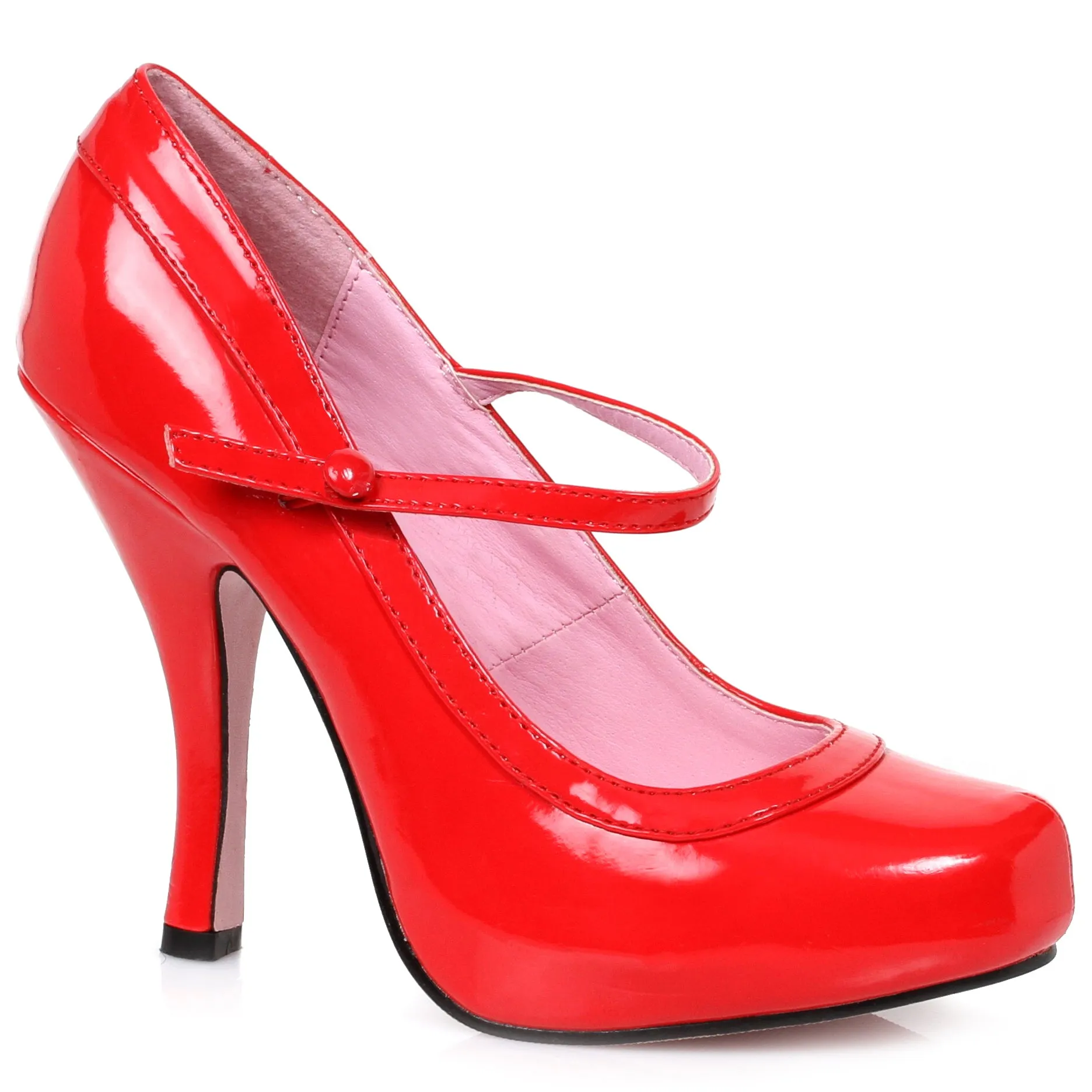 Patent Mary Jane With Concealed Platform