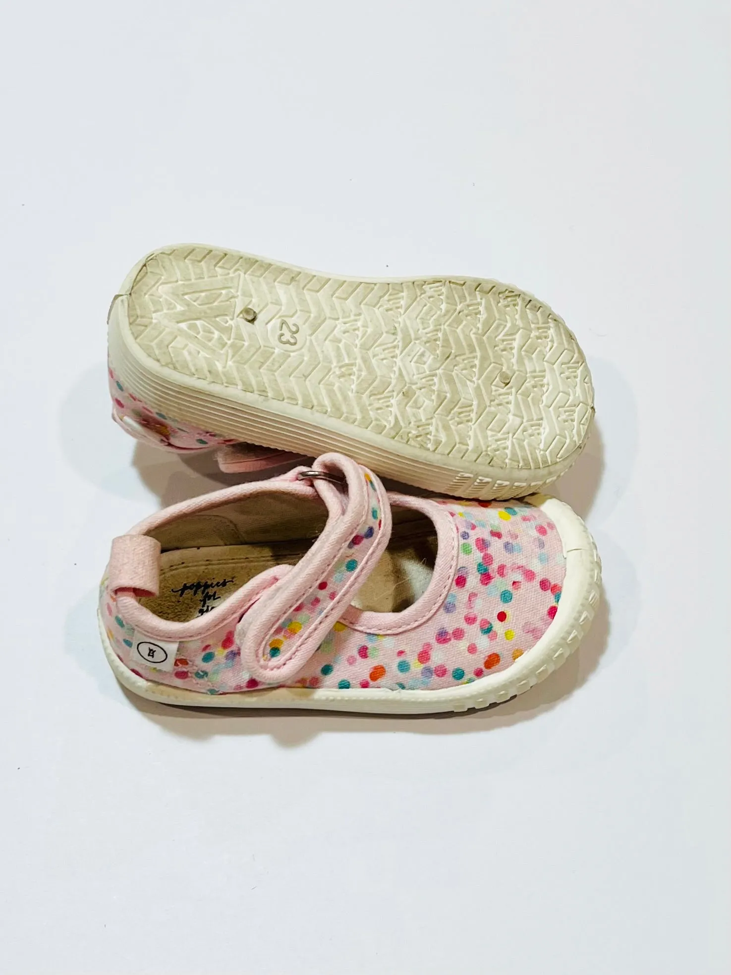 Pink canvas Mary-Janes - Size EU23