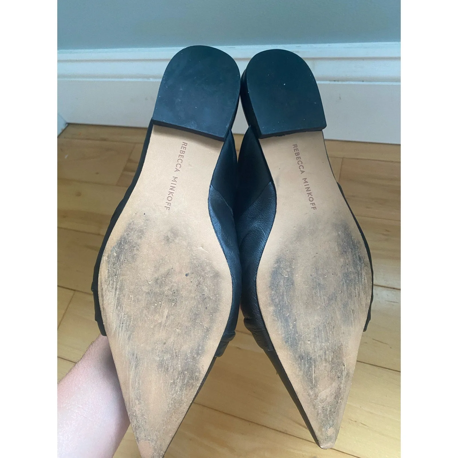 Rebecca Minkoff Coretta Leather Mules Size 7