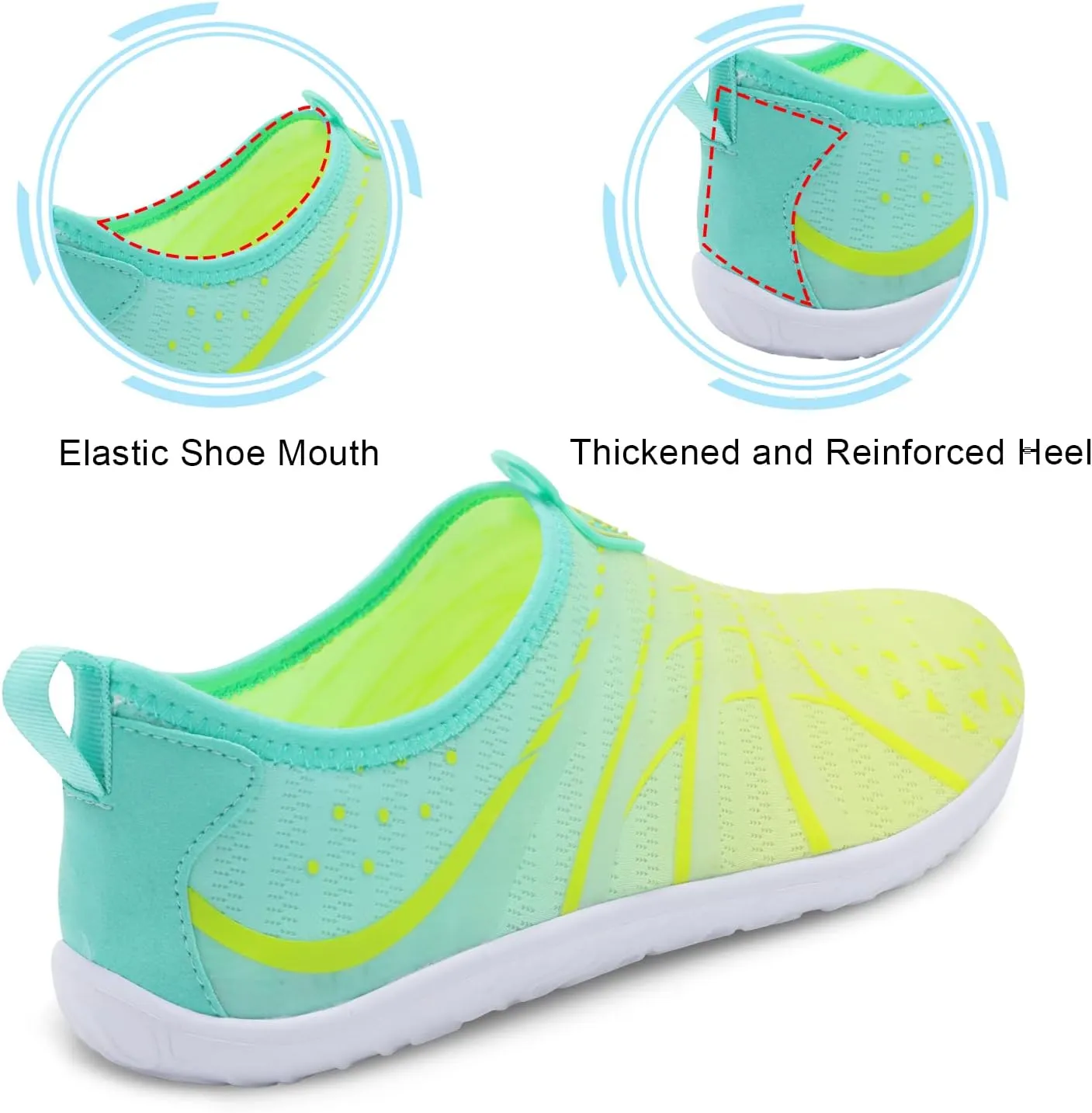 Spesoul Womens and Mens Water Shoes Breathable Quick Dry Soft Barefoot Aqua Socks for Hiking Swim Beach Surf Yoga Sport