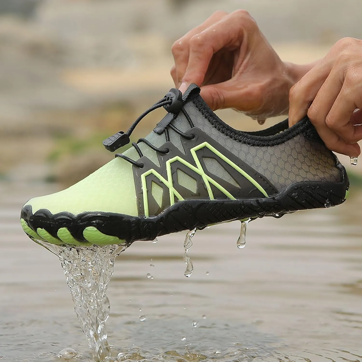 Women's Hiking Shoes Non-Slip Wide Toe Barefoot Footwear Quick Dry Athletic Trainer Running Shoes Beach Pool Aqua Surf Swim Hike Walking Outdoor Sneaker